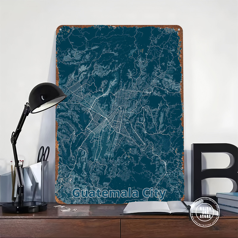Guatemala City kaart blikken p - Custom Map Poster recensie en prijs