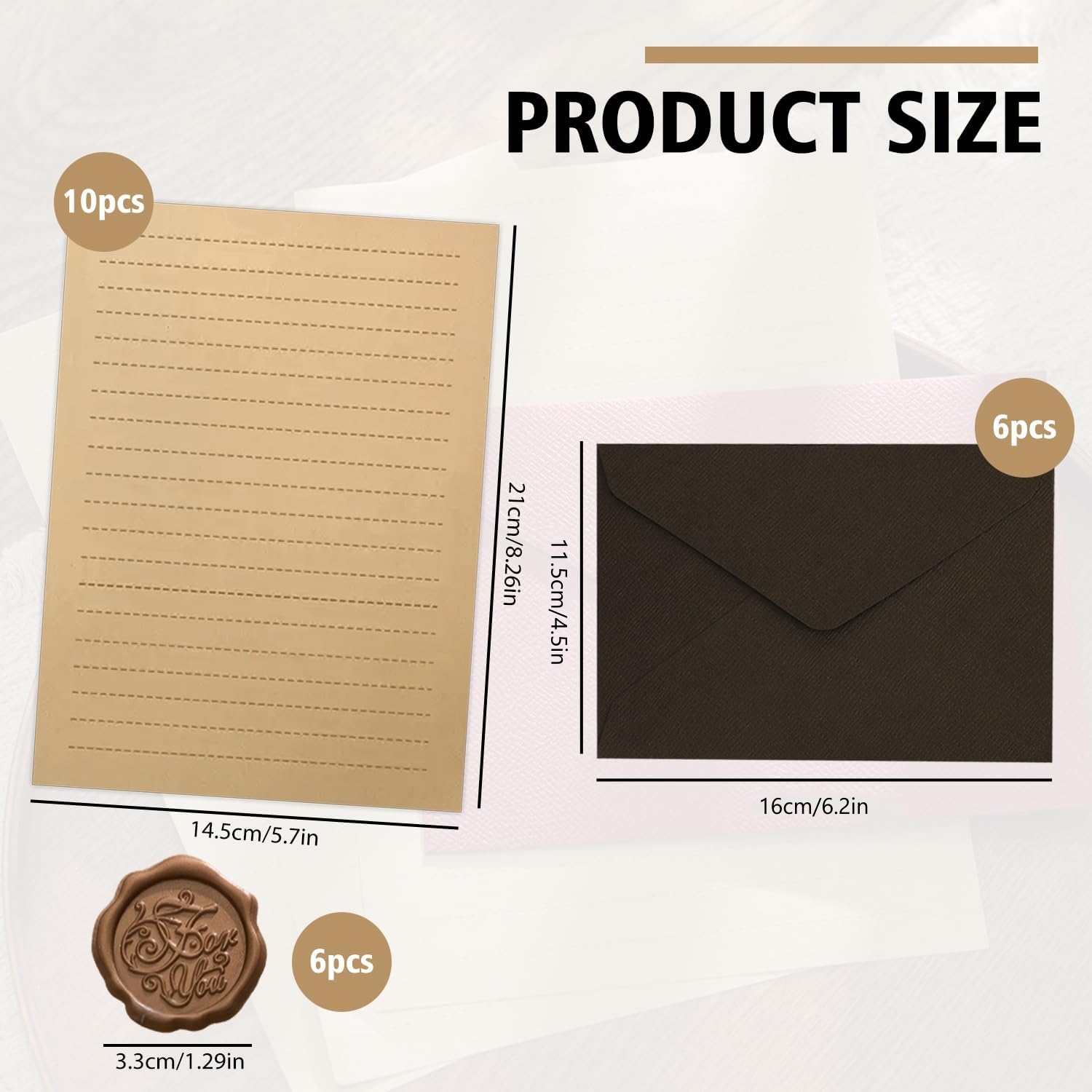 22 Stuks Vintage Schrijfpapier - Wax Seal Letter Kit recensie en prijs