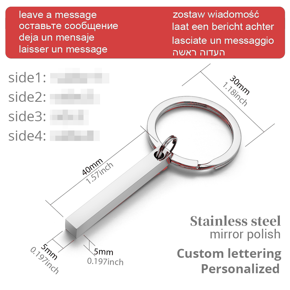 Rvs Gepersonaliseerde Sleutelh - Initial Ring Custom recensie en prijs