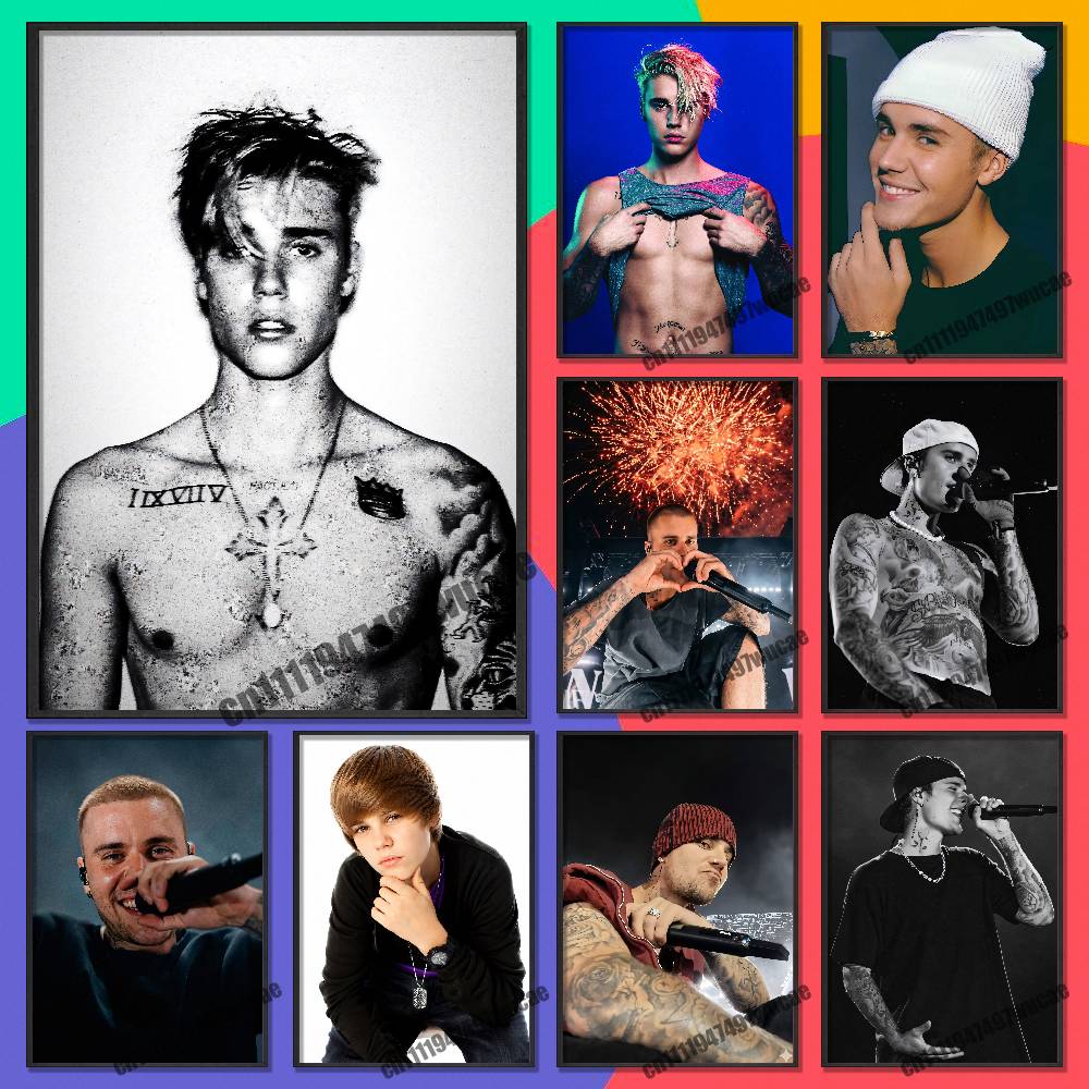 Voor J-Justin Singer B-Bieber  - Custom Map Poster recensie en prijs