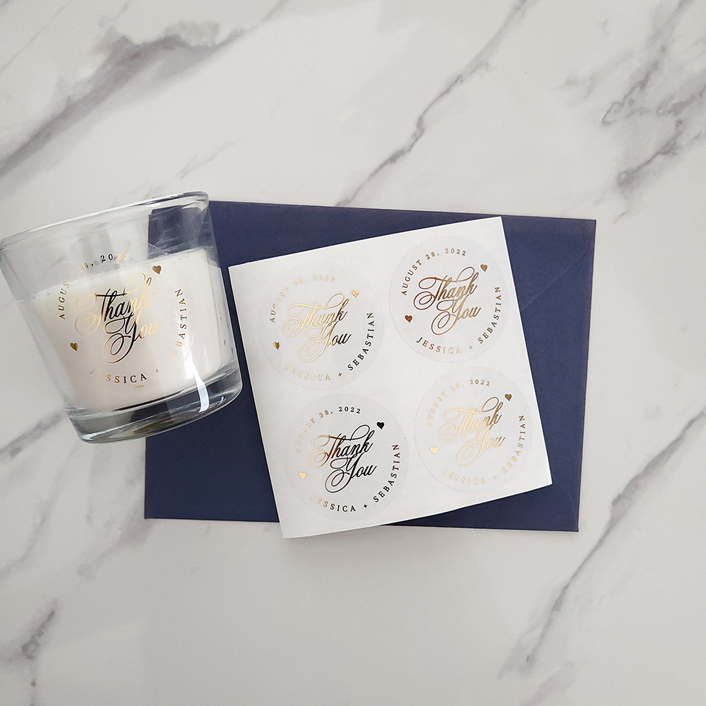 Aangepaste 50 stks Ronde Goudf - Personalised Candle Label recensie en prijs