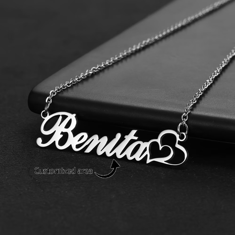 Gepersonaliseerde dubbele hart - Name Necklace Custom recensie en prijs
